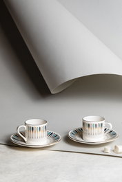 Hermia Juego de tazas de café Pera - Blue